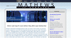 Desktop Screenshot of mathewsitservices.com