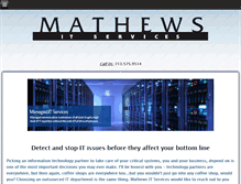 Tablet Screenshot of mathewsitservices.com